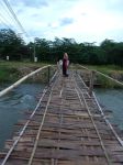 Bamboo bridge over the river Pai